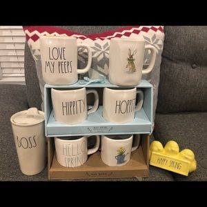 Rae Dunn Ceramic Lot (Coffee mugs, etc)